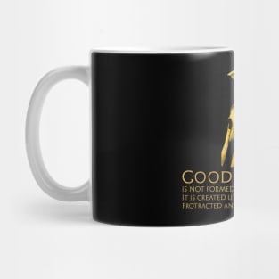 Ancient Greek Philosophy - Heraclitus Quote On Good Character Mug